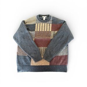 Geoffrey Beene Multicolor Crewneck Sweater